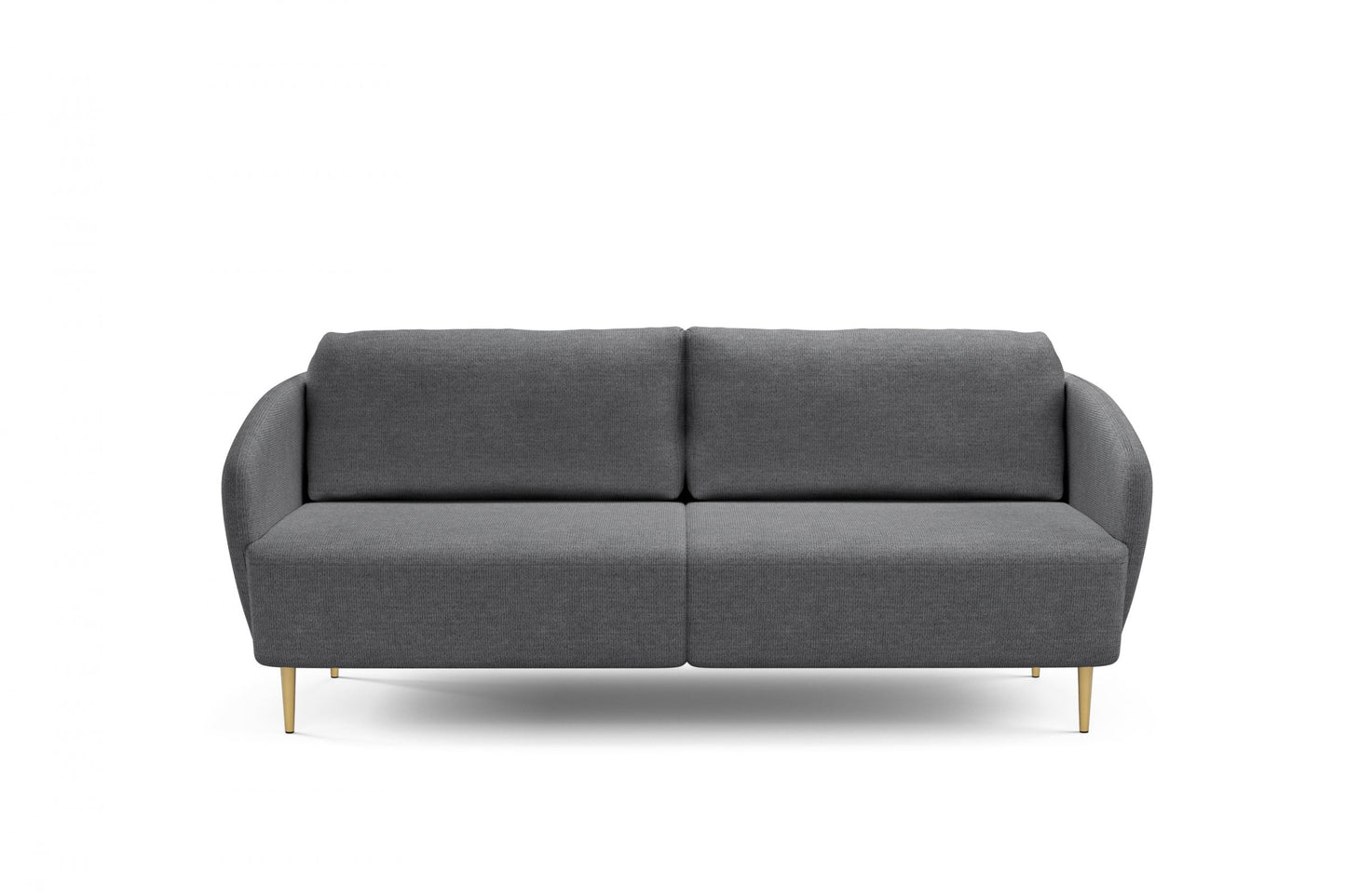 Dīvāns Nao 212/95/98 cm Uni 8800 Titanium/zelts kājas - N1 Home