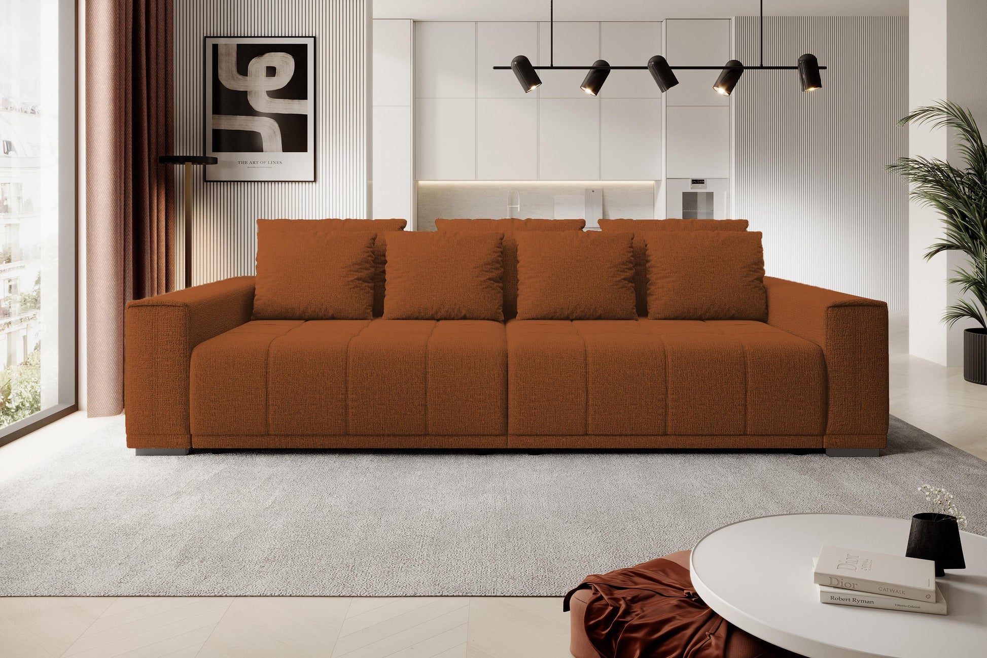 Dīvāns Mots 278/83/130 cm terakota - N1 Home